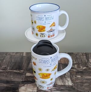 Stars Hollow Luke's Diner Matching "Home & Away" Mug  and Travel Tumbler Set
